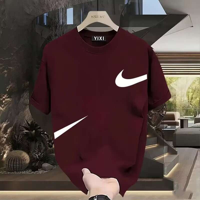 American-style Casual Short-sleeve Cotton T-shirt for Young Men and Women, Ideal for Outdoor Recreation - view 3