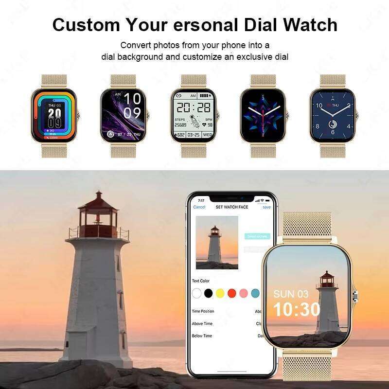 LAXASFIT 2025 New Fashion Smart Watch 1.83-inch HD Screen Bluetooth Calling Smartwatch for Men and Women Holiday Gift