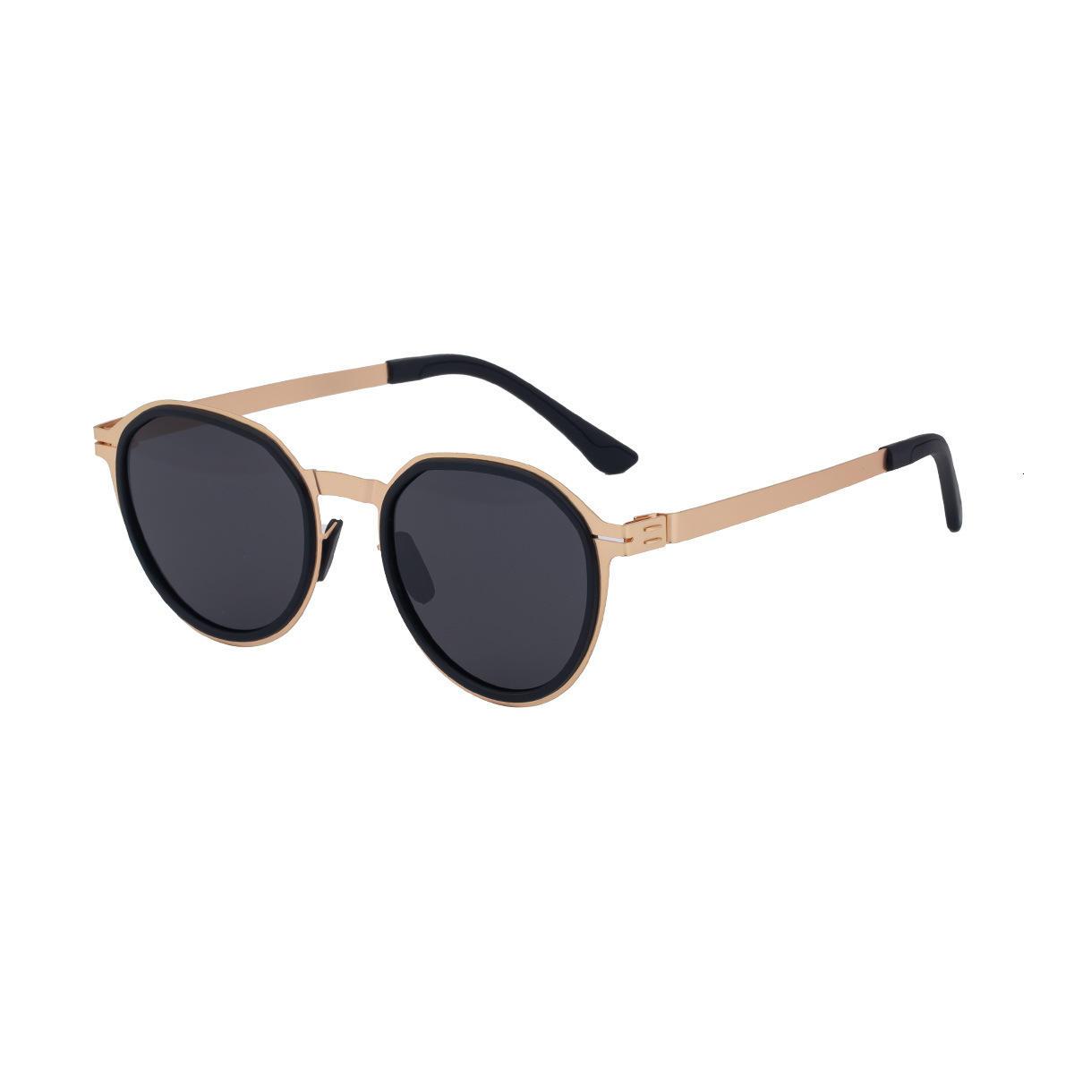 Polarized Driving 2026 Round Sunglasses for Men High-End Feel Bendable Temple Retro Glasses