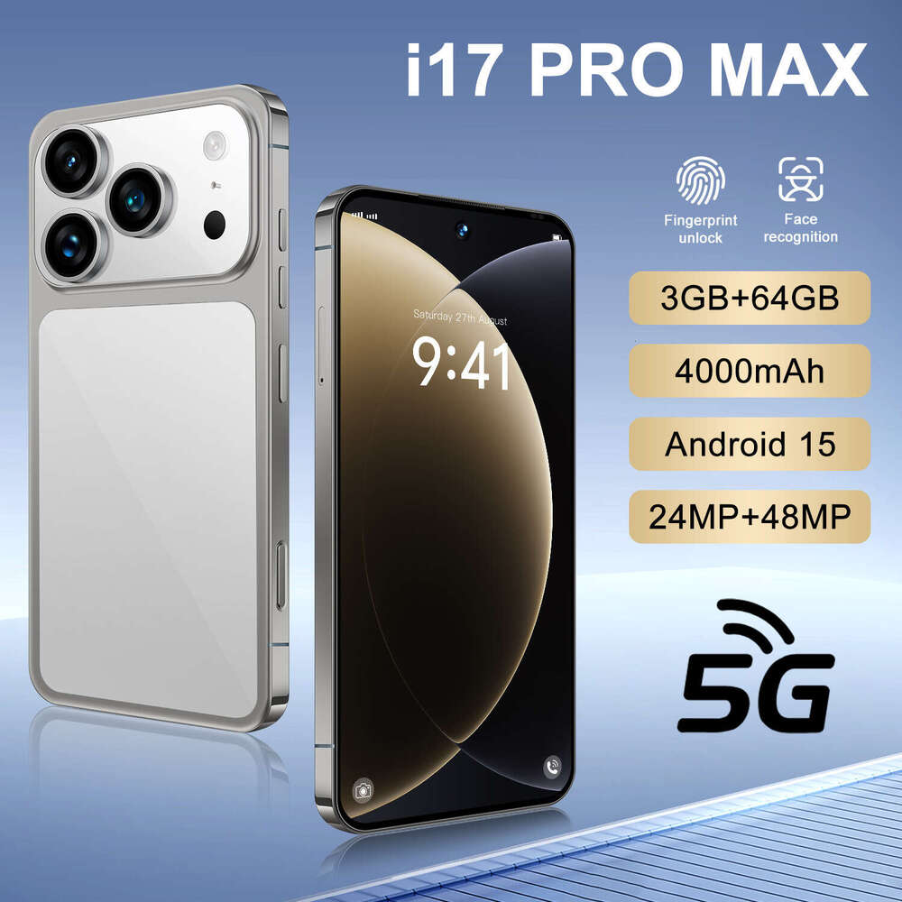 Famous brand cross-border i17 ProMax mini 4.5-inch small smartphone, 3+64GB, Android, Dynamic Island, mini mobile phone. CKS