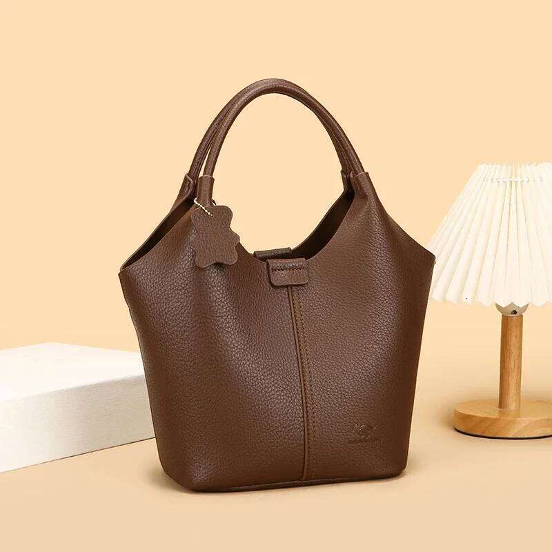 Luxury Large Capacity Female Handbags Famous Women S Shoulder Bags New High Quality Soft Leather Women Bucket Bag TIANOUDAISHU