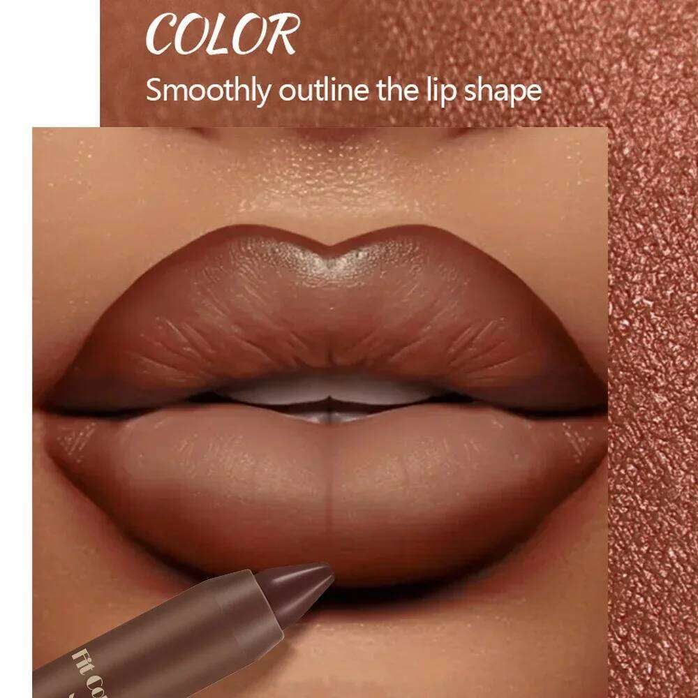 Velvet Matte Lipstick Waterproof Smudge Proof Liquid Lip Liner Pen Moisturizing Nourishing Chocolate Color 6 Shades Cosmetics W260311