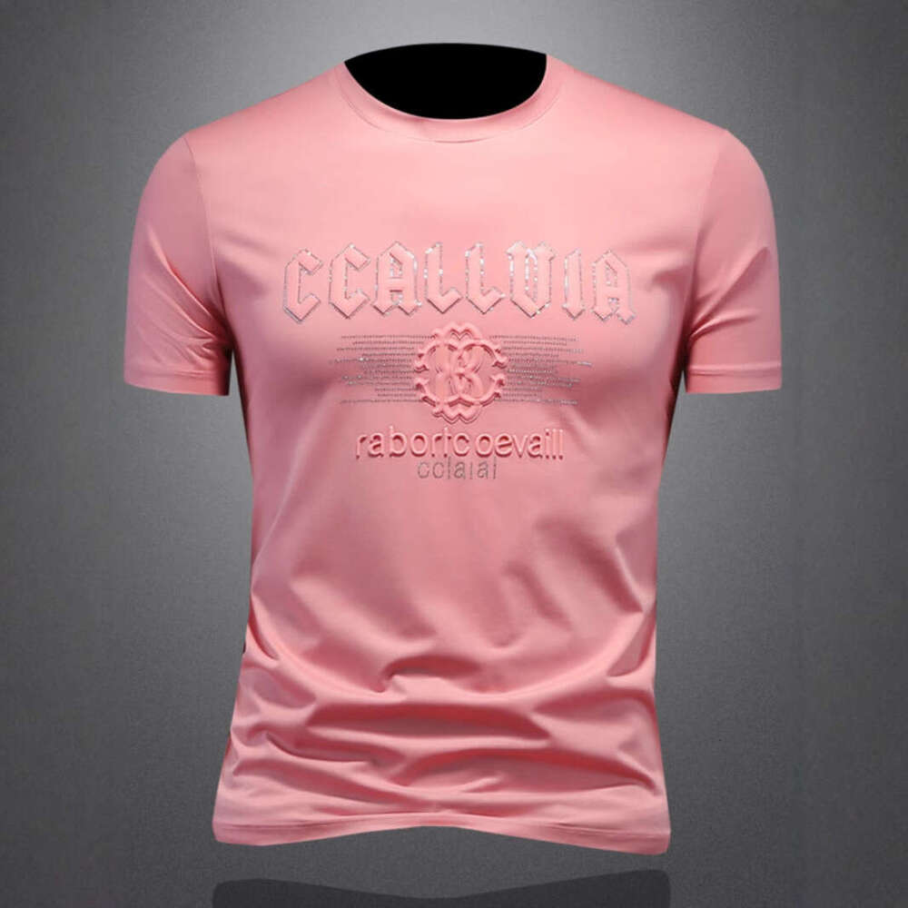 Factory Direct Sale Station Summer New Men's Short T-Shirt Mercerized Cotton Round Neck Half Sleeve Tee European Goods T Luanyun