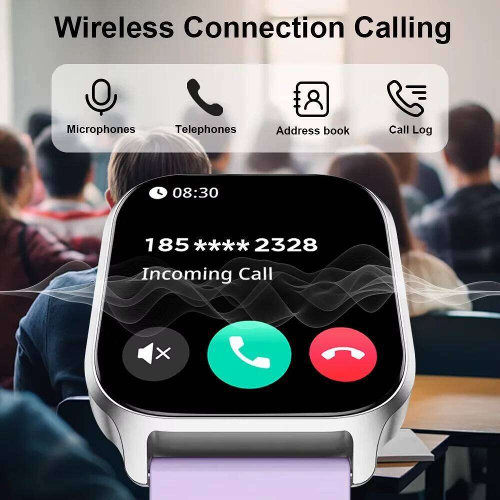 LAXASFIT Smartwatch Health Monitoring Bluetooth Calling IP68 Water Resistance All-Day Heart Rate Tracking For Men and Women