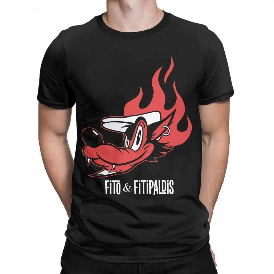 Harajuku Shirt Summer Fito Fitipaldis Band Popular T Shirts Pure Cotton Tshirt for Men Y2K Wholesale Short Sleeve Clothes ddmythur