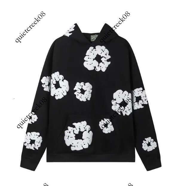 Desnim Hoodie designer Pants Baggy relax Hoodie New Summer Holes Tearhoody Embroidered Tearliness Hoodies For Cotton Wreath Deimn Tears Hoodie clothing a72