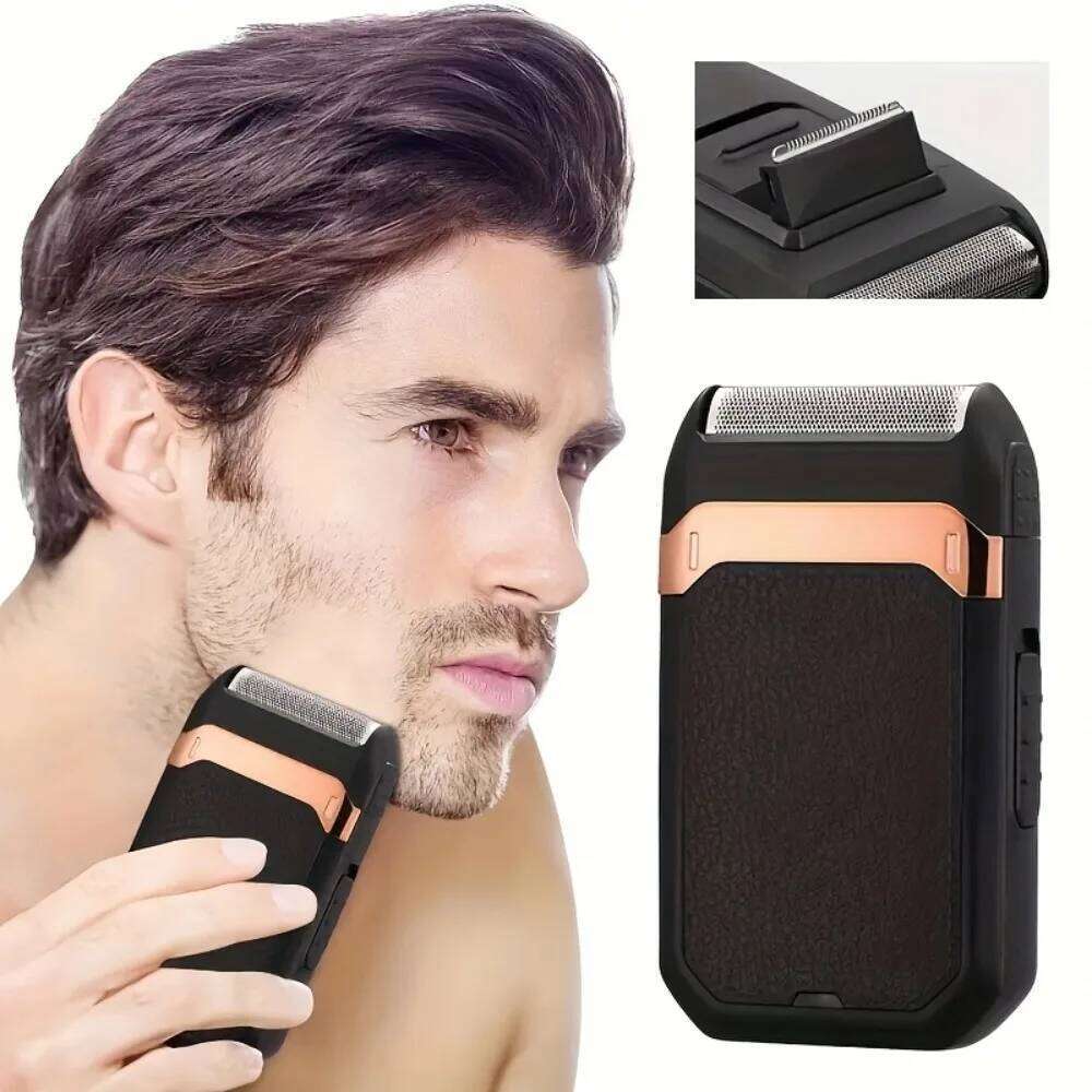 Multi functional men's rechargeable shaver, suitable for trimming hair on the head and face, high-quality gift choice. C260312