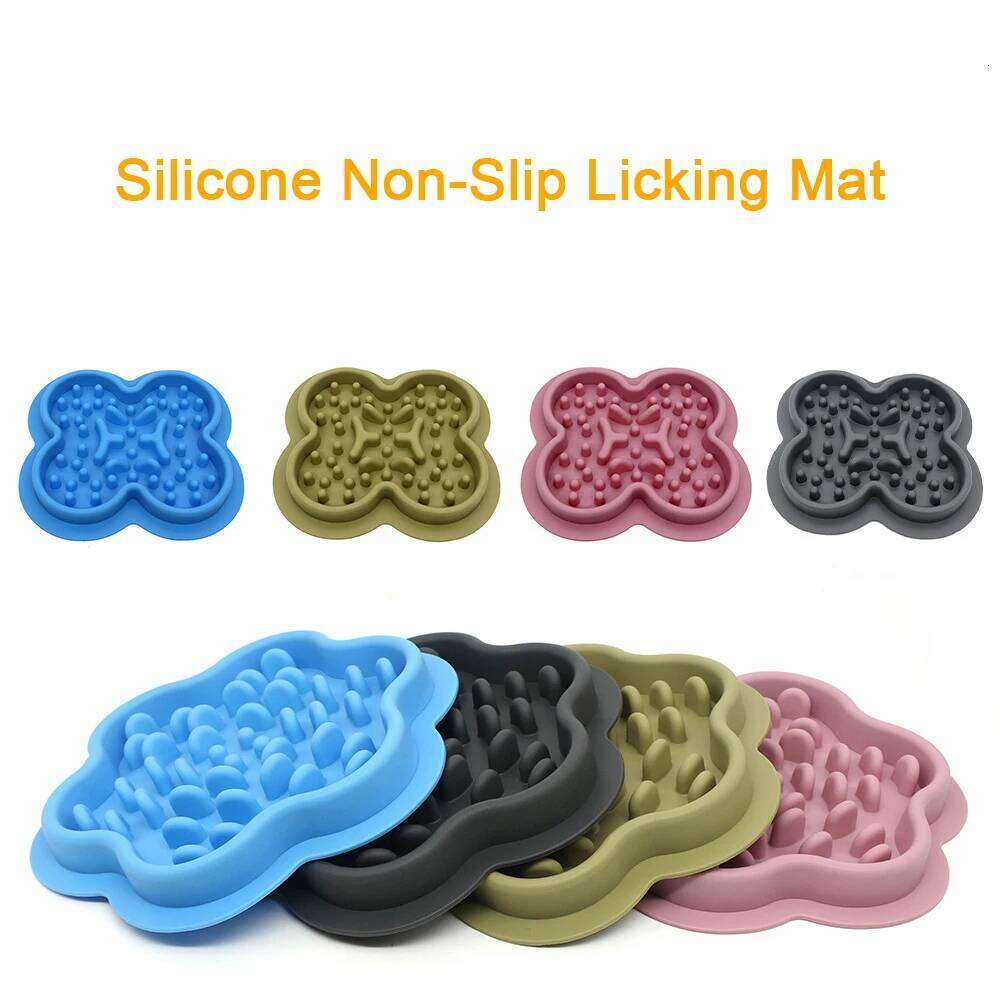 1 Pc Slow Feeder Bowl Pets - Non-Slip Silicone Mat & Dog Cat Bowl, Anti-Gulping Food Dispenser for Fast Eaters 26Y0312