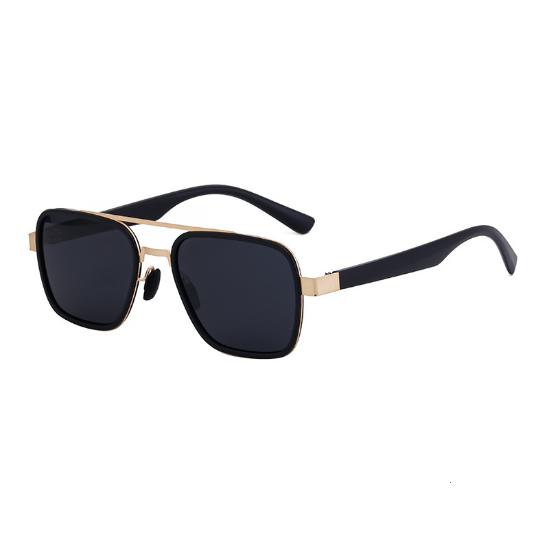 2026 New Fashion Square Frame Polarized Sunglasses for Men Driving Anti-Glare Outdoor Sun Protection Shades