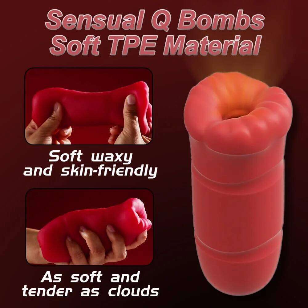 Masturbators for Men Silicone Soft Sucking Real Vagina Male Cup Endurance Exercise Masturbation Sex Toy Z260312