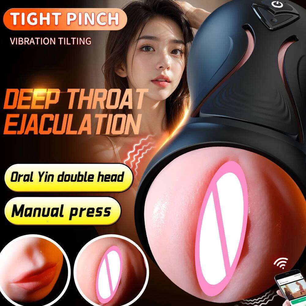 Automatic Male Masturbator Cup Blowjob Vaginal Penetration Pocket Pussy APP Control Toy For Men Adults Goods Sex Machine Z260311