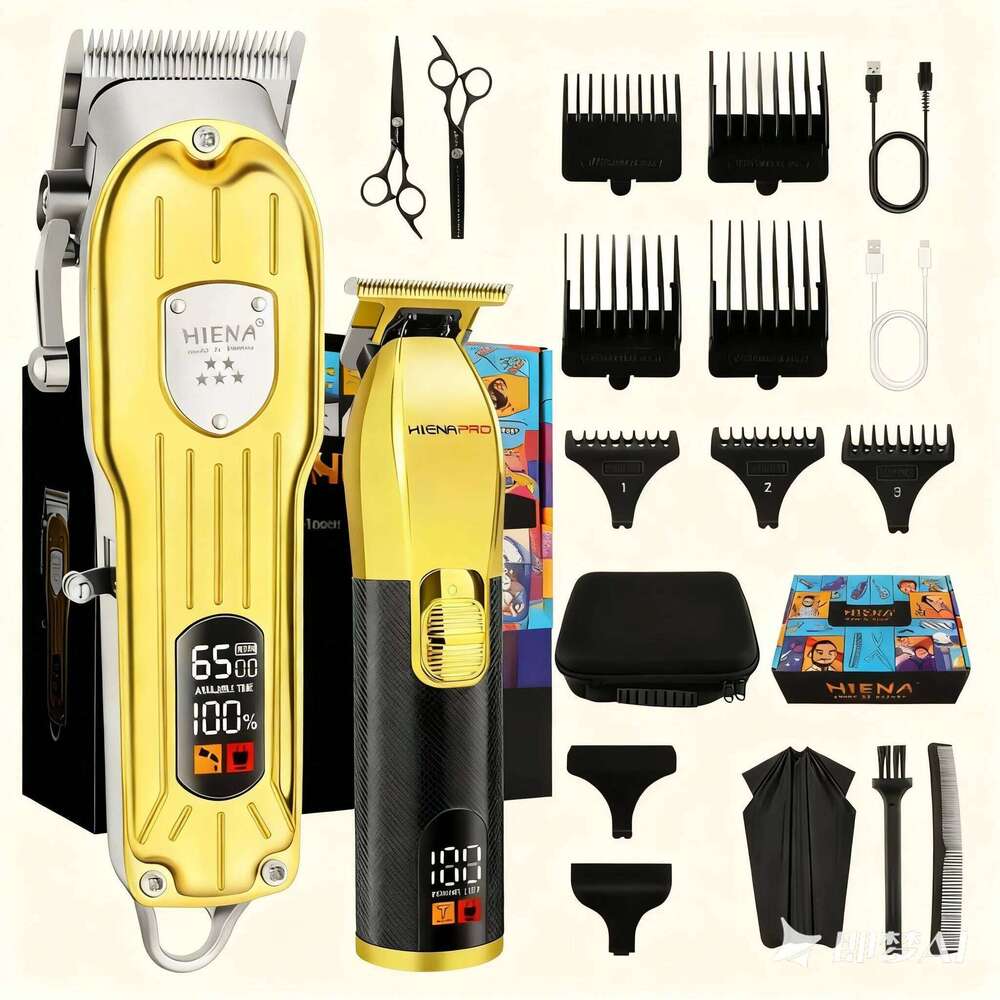 hair cutter Hair Clipper Set for Men Professional Salon-Grade Electric Clippers Digital Display USB Rechargeable New Year Gift C260312