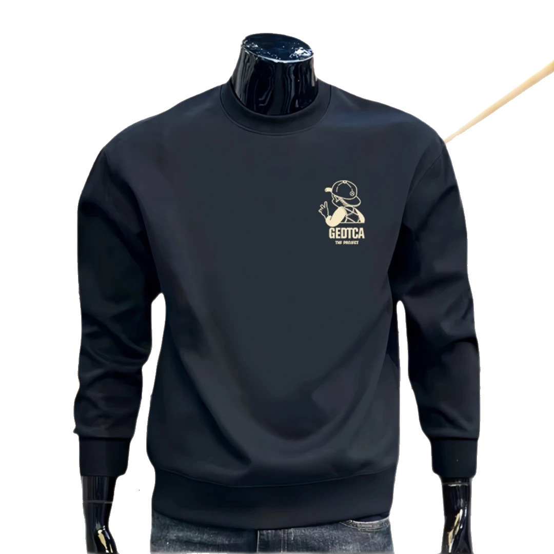 Sttion Utumn Nd Winter New Stylish Men's Swetshirt Unique Trendy Brnd Loose Round-neck Long-sleeve Top Verstile Designer Hoodie Nd Csul