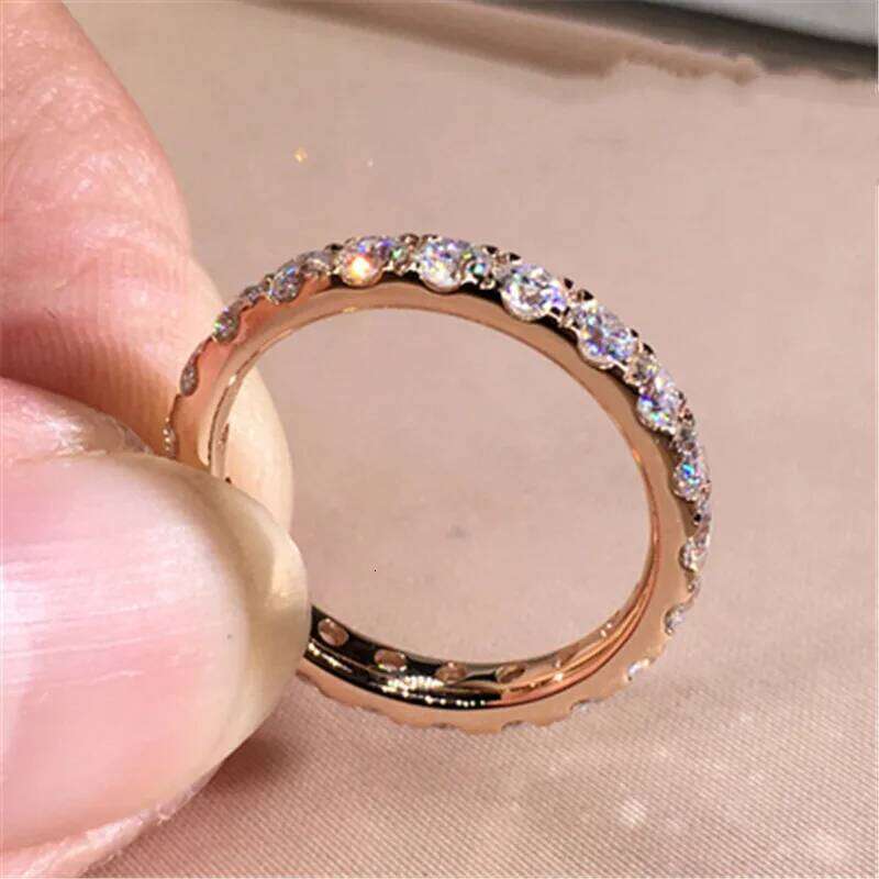 CC Rings For Women Silver Color Cubic Zirconia Ring White Stone Bridal Wedding Engagement Trendy Jewelry Bijoux Femme CC1565 H260312