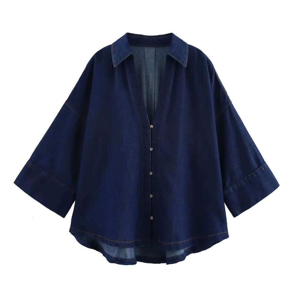 Women S Clothing Spring New Style Wide Sleeve Denim Shirt High Waisted Jeans