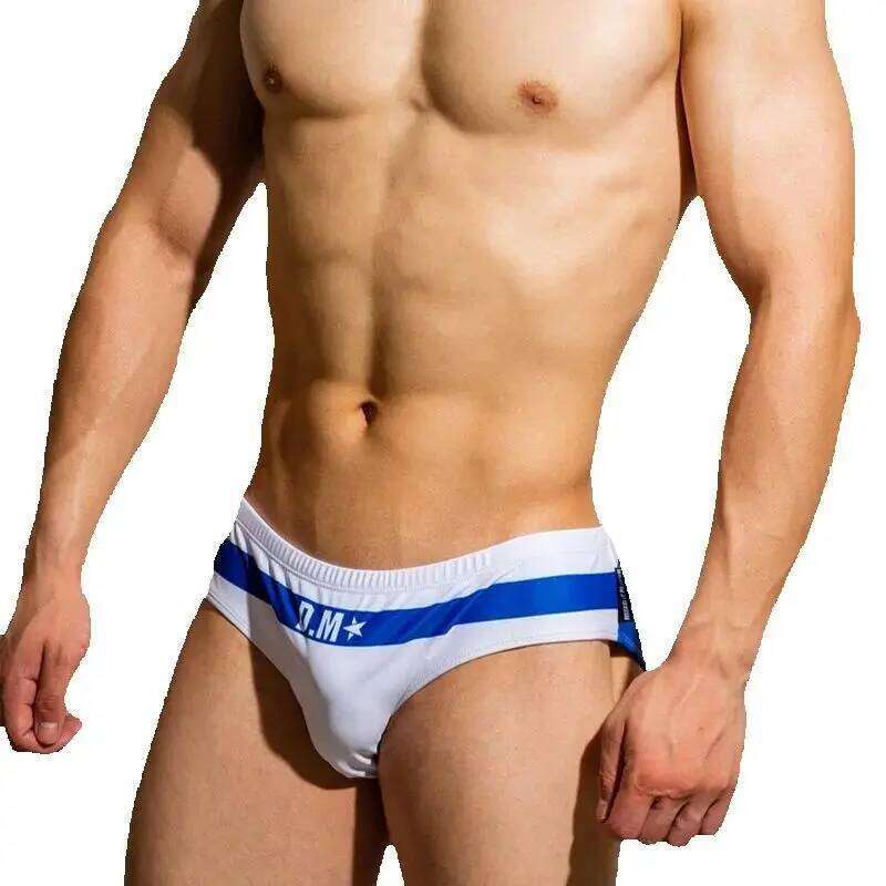 Men's Low-Waist Panties Sexy Fashionable Swimsuit Sissy Underwear Double Layered with Rope Tie Swimwear Gay Underpants Party Z260312