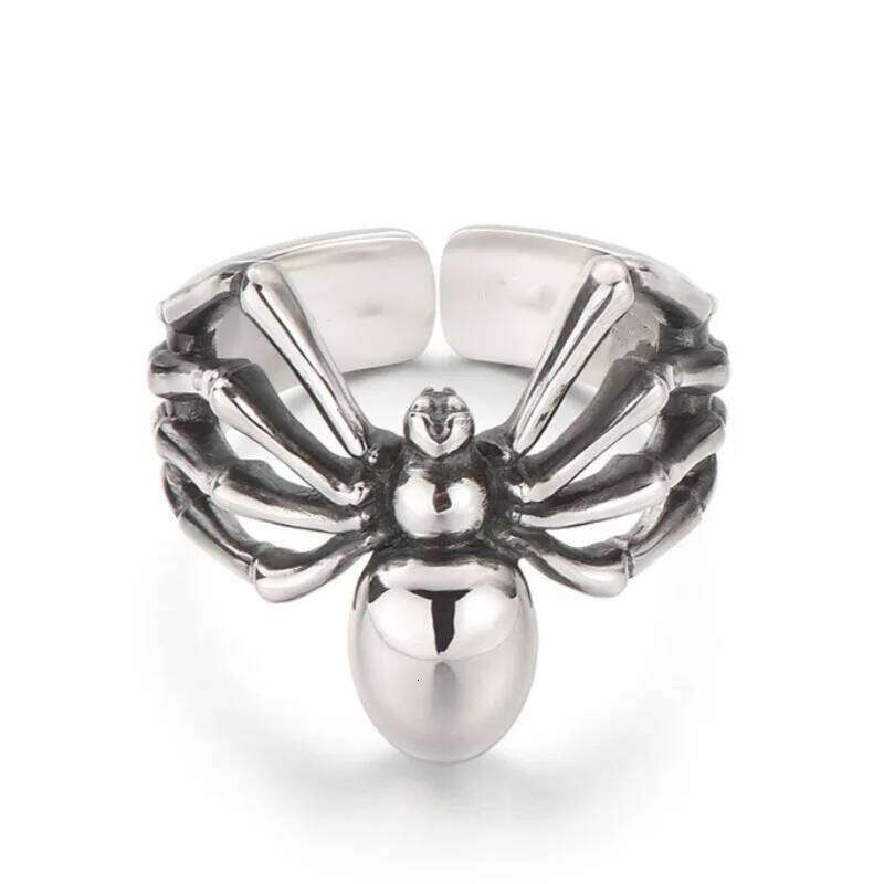 Buyee 925 Sterling Silver Female Big Elegant Animal Open Ring Finger for Women Fashion Unique Punk Fine Jewelry Circle Gift H260312