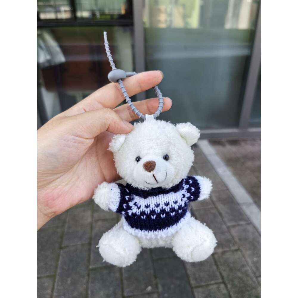 Bag pendant camera brown bear backpack plush toy keychain small car doll bag accessory