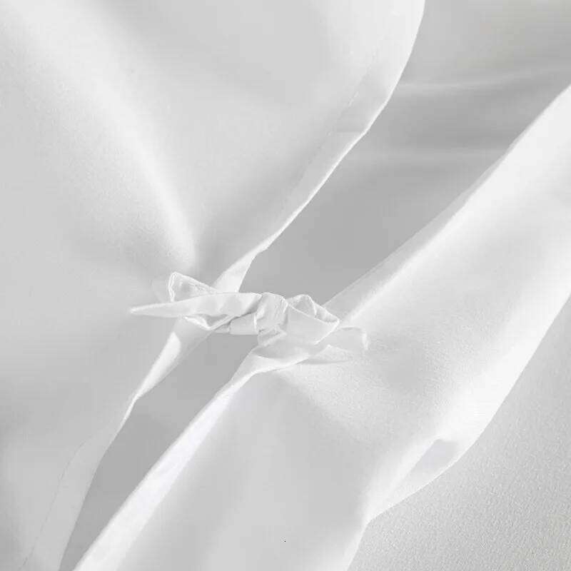 White Hotel Set Twin Double Queen King 3Pcs Microfiber Bedding Collection Soft Breathable Duvet Cover Pillowcases H260312
