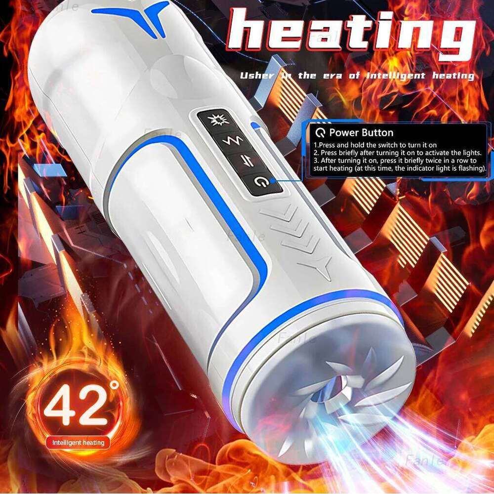 Automatic Male Masturbator Heated Telescopic Sucking Blowjob Machines Masturbation Cup Penis Pump Adult Goods Sex Toys for Man Z260312