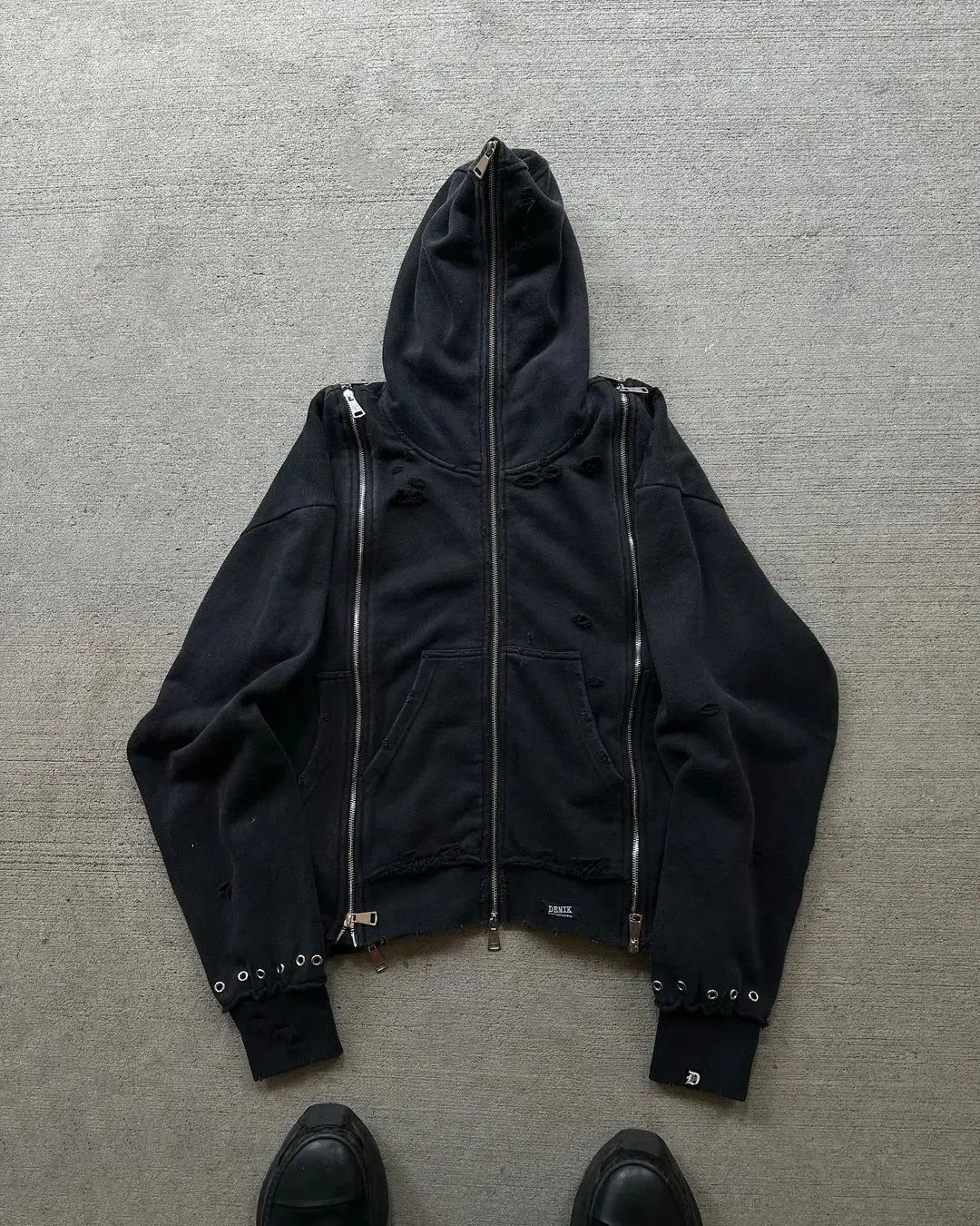 Man Set American Style Suit Zipper Cardigan Hoodie Casual Sports High Street Hip Hop Streetwear American Style Unisex Multi Zip 260311