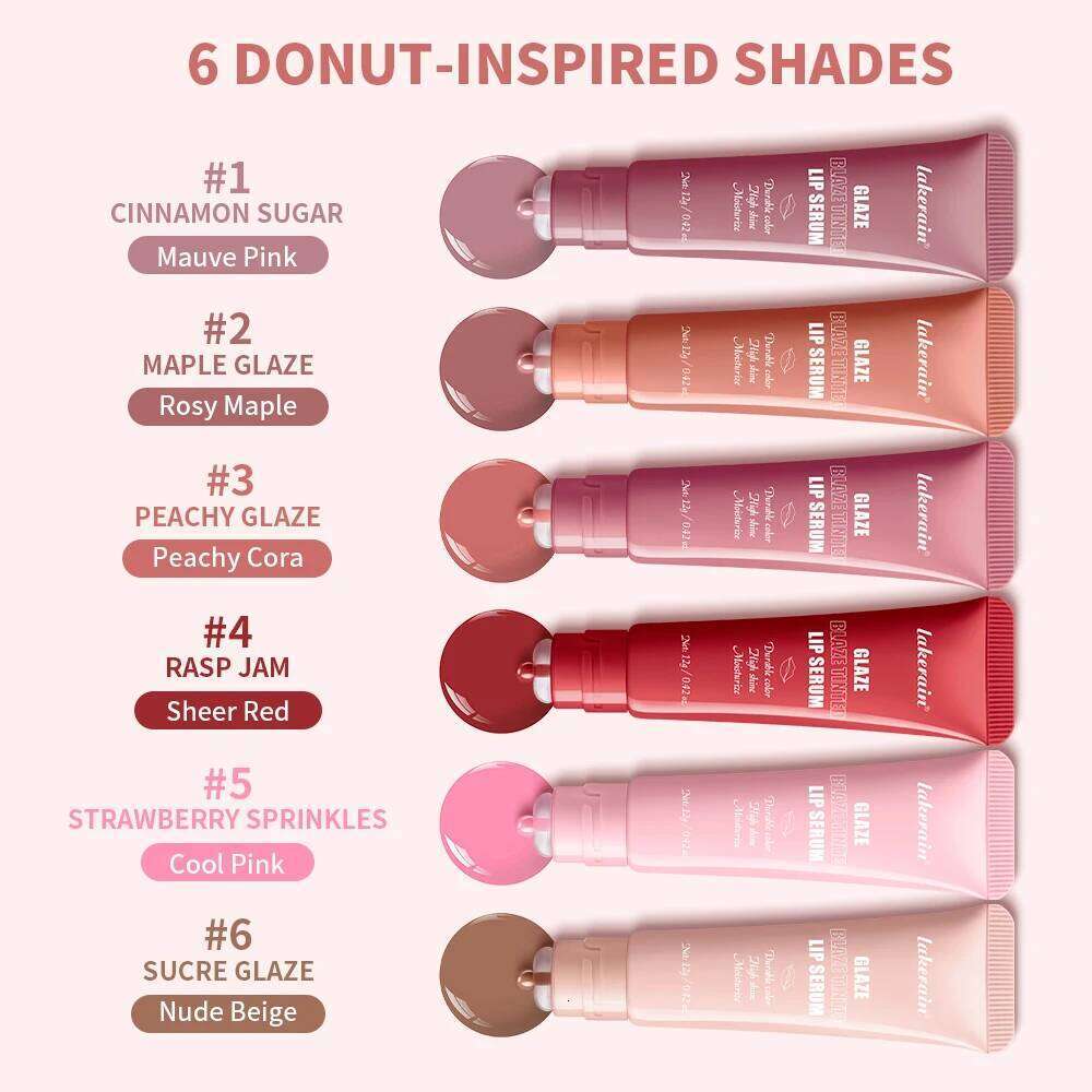 Lakerain Glaze Blaze Tinted Serum Long-Lasting Hydration Durable Color Smooth Surface Lip Repairing Lipstick Cosmetics W260311