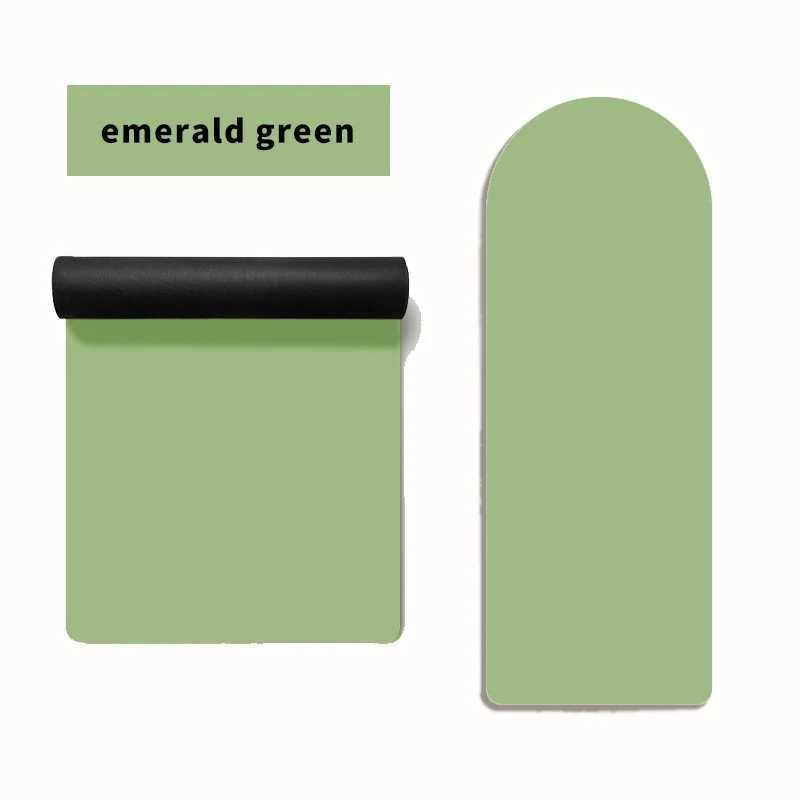 Curve Arch Oval Capsule Yoga Mat Coconut Fiber PU Rubber Yoga Mat Custom Printed Anti Slip Yoga Mat Eco Friendly M260312