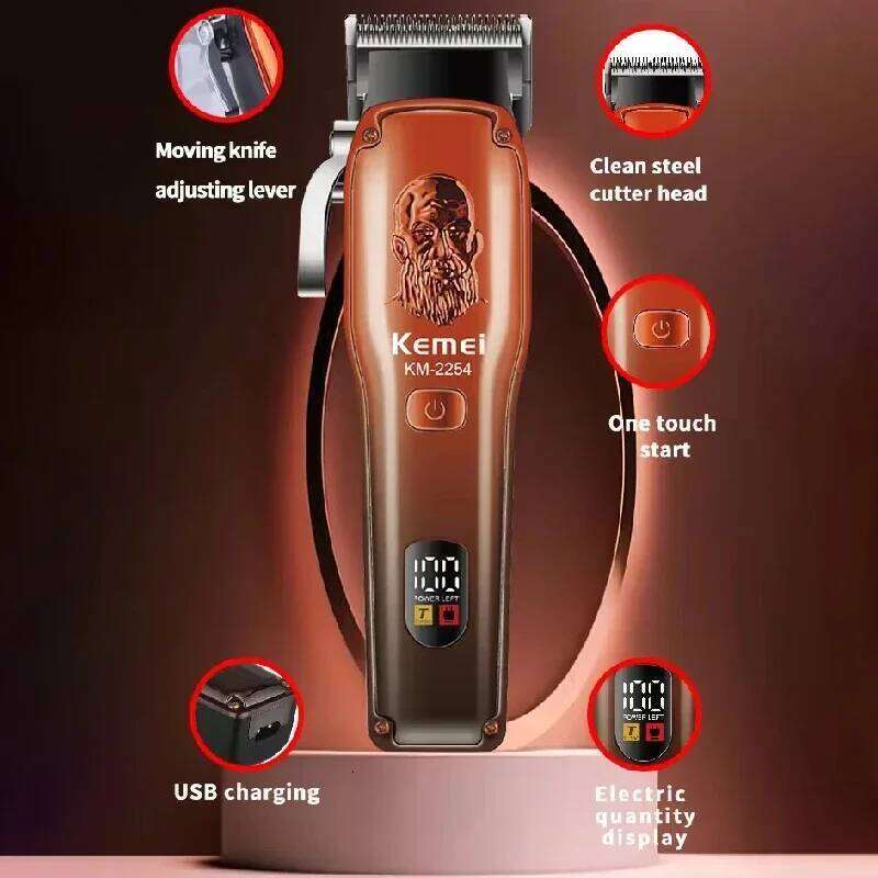 Kemei Professional Cord/Cordless Men Clipper Rechargeable Electric Beard Hair Trimmer Adjustable HairCut Machine C260312