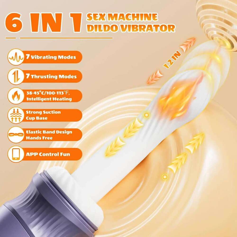 APP Control Machine Thrusting Dildo Vibrator with Heating Function G Spot Clit Stimulation Female Masturbation Adult Sex Toy Z260312