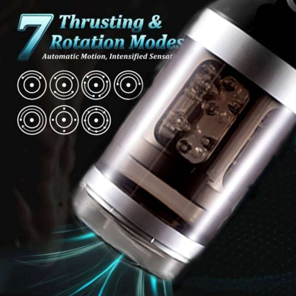 Automatic Male Masturbator Telescopic Rotation Vagina Masturbation Equipment Sex Toys Men Goods for Adults Piston Mastubator Z260312