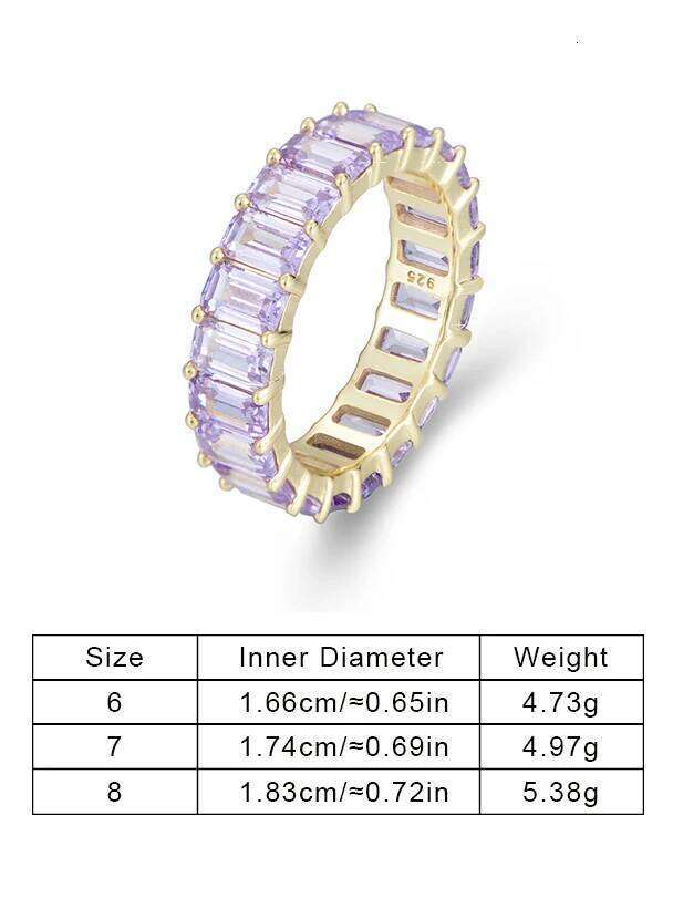 Dainty Fashion Handmade Cute S925 Sterling Silver Cubic Color Zircon Rings for Girl Jewelry H260312