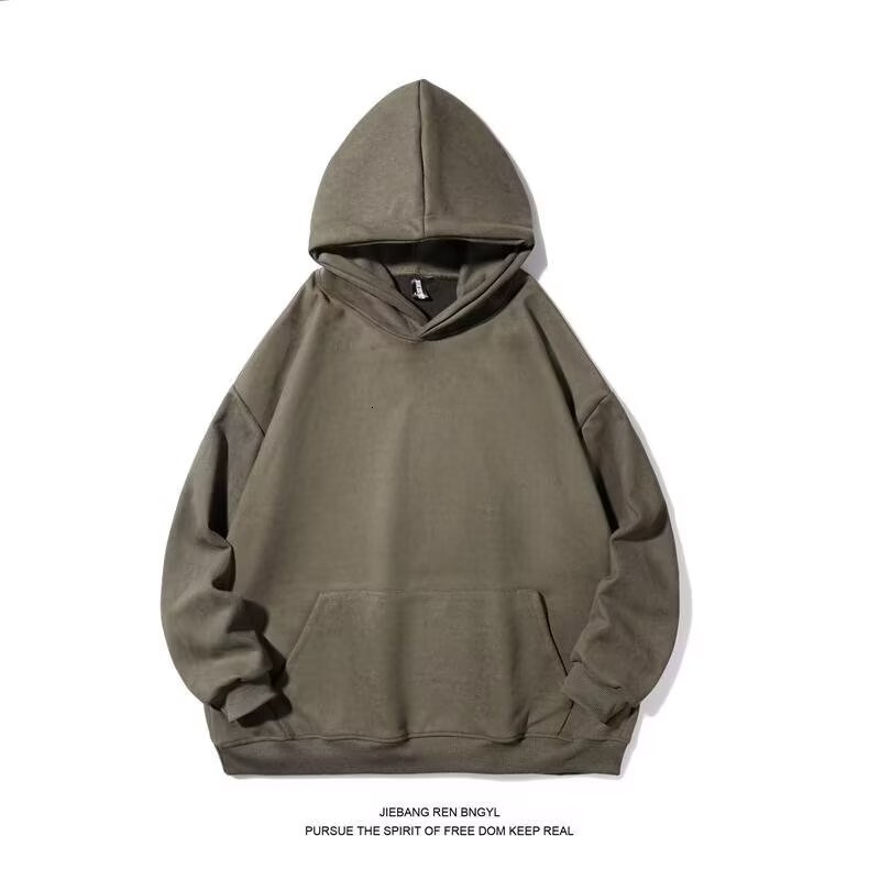 Men's Designer Hoodie Suede Hooded Sweatshirt Autumn/winter New Style Fleece-lined Trendy Brand Oversized Couple's Pullover Jacket