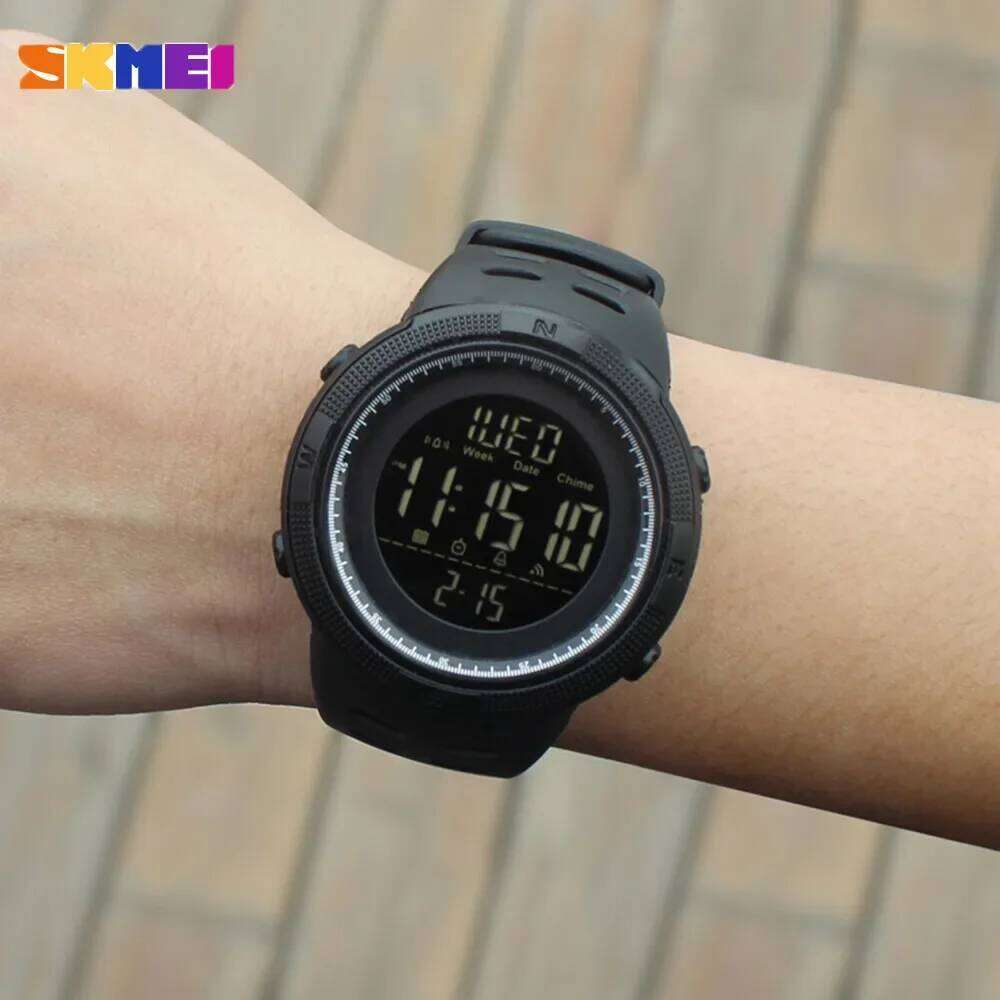 SKMEI 1251 Sports Digital Watch for Men Waterproof Military Electronic Student Mens Wristwatches Alarm Clock 1560 Reloj Hombre