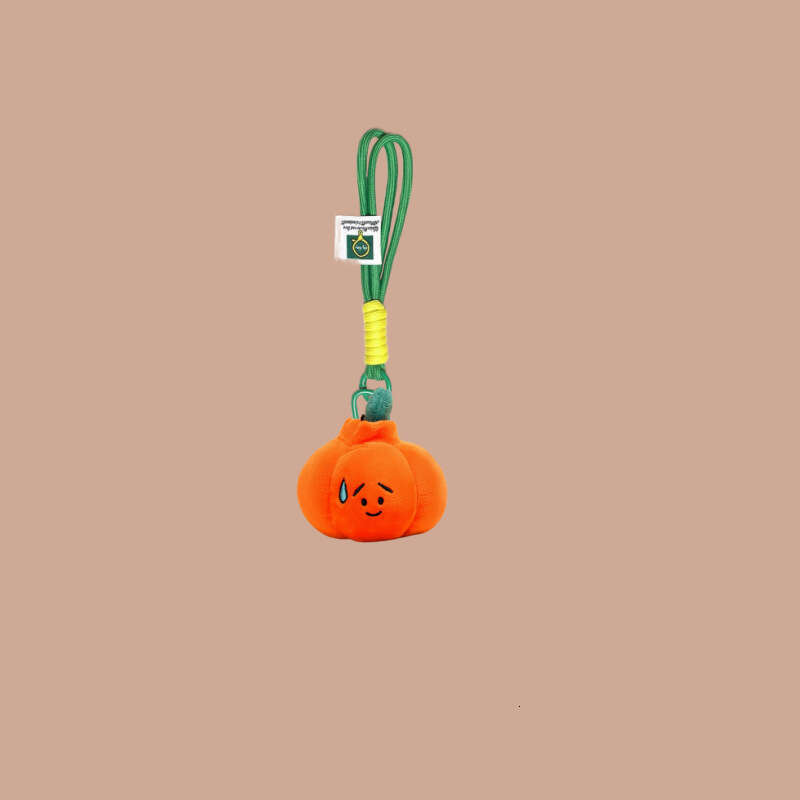 Creative Vegetable Funny Expression Onion Ginger Garlic Fruit Plant Plush Pendant Keychain Claw Machine Doll Wholesale