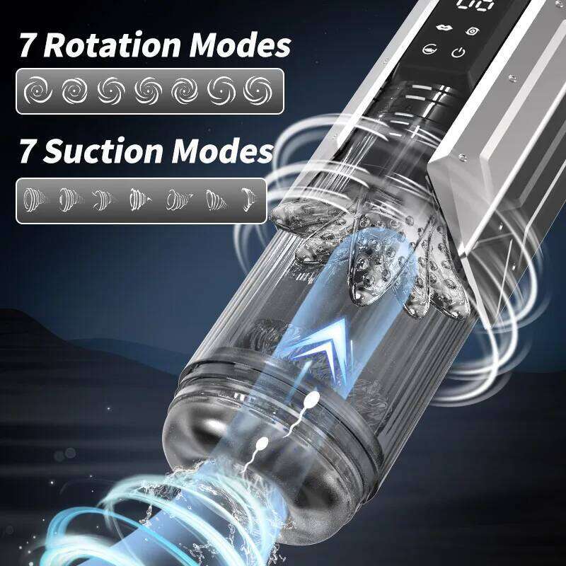 Automatic Male Masturbator Penis Pump Sucking Vibrating Thrusting Rotating 100% Waterproof Blowjob Adult Sex Toy Stroker For Men Z260311