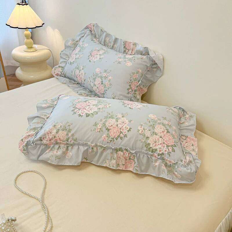 Fresh Botanical Floral Bedding Set for Kids and Adults, Leaves, Flower Duvet Cover, Pillowcases, Soft Washed Cotton, Home Textil H260312