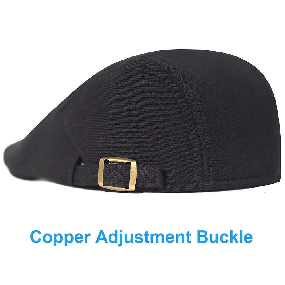 Cotton Adjustable Newsboy Caps Men Woman Casual Beret Flat Ivy Cap Soft Solid Color Driving Cabbie Hats H260312 - view 4