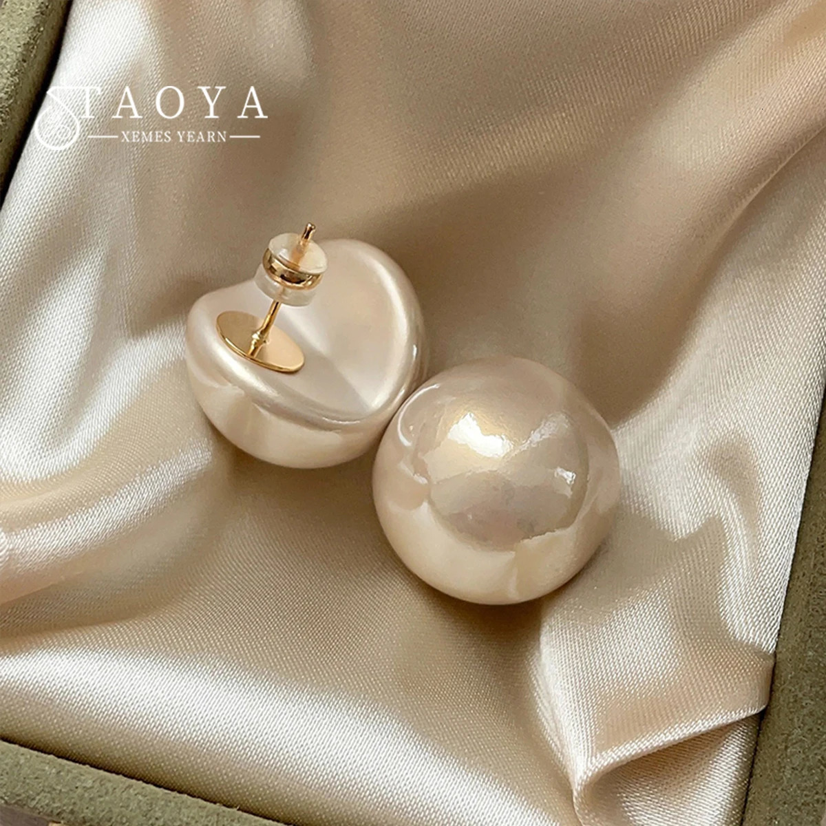 Womens Minimalist Gap Pearl Stud Earrings Fashion Jewelry Versatile Party Accessory 2026 n For Gilrs 260309