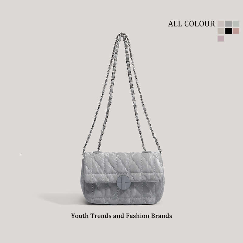 CHARHP&KEJNT Official Authentic 2026 New Niche Underarm with Chain, Commuting Quilted Single-Shoulder Crossbody Bag