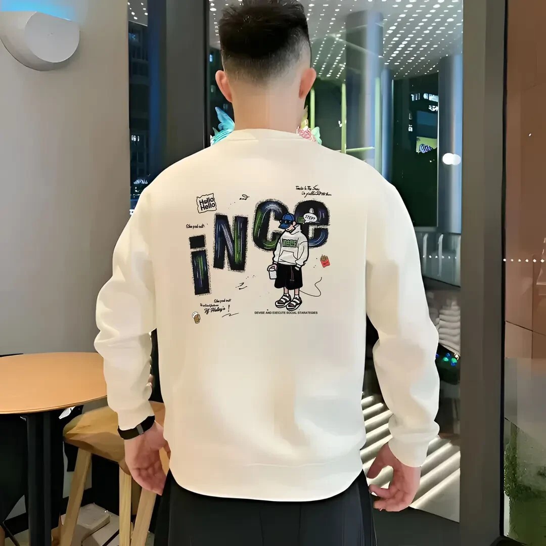 New Utumn Nd Winter Trendy Brnd Letter-printed Swetshirt For Men Round-neck Stylish Designer Hoodie Nd Sophisticted Csul Bse Shirt Long-sleeved Top