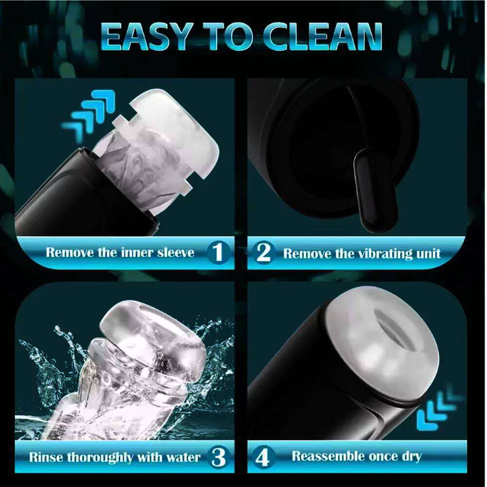 Automatic Sucking Male Masturbator Vibration Blowjob Machine Masturbation Cup With 10 Suction& Vibrating Modes Sex Toys for Men Z260312