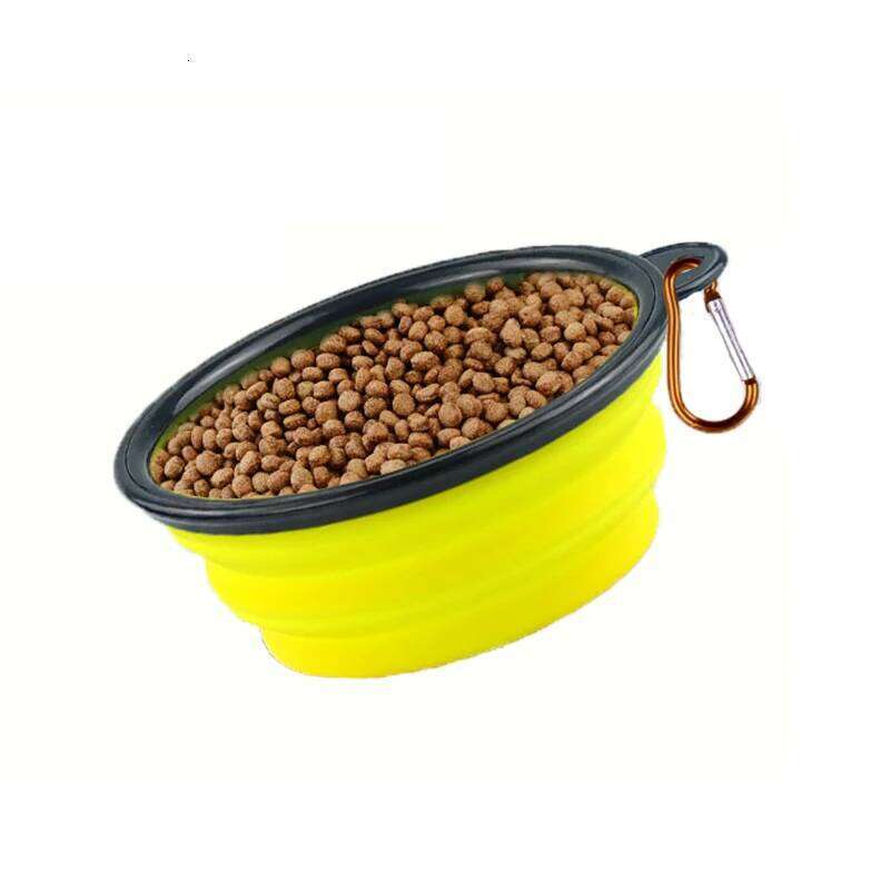 New 350ml With Keychain Pet Portable Travel Dog Convenient Cat bowl Non-deformable Folding Bowl 26Y0312