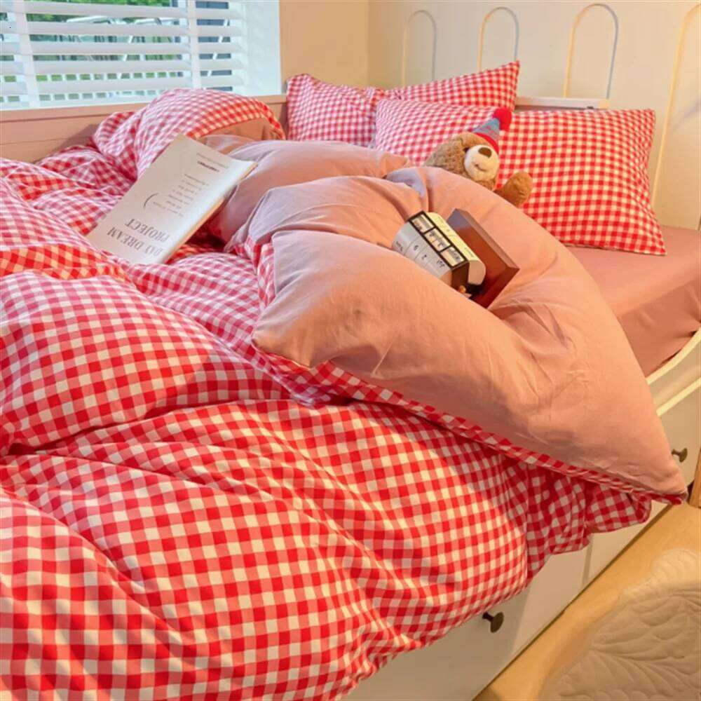 Dopamine Mix And Match Bedding Four-Piece Set Skirt Quilt Cover Non-Cotton Pure Cotton Dormitory Single Bed Sheet H260312