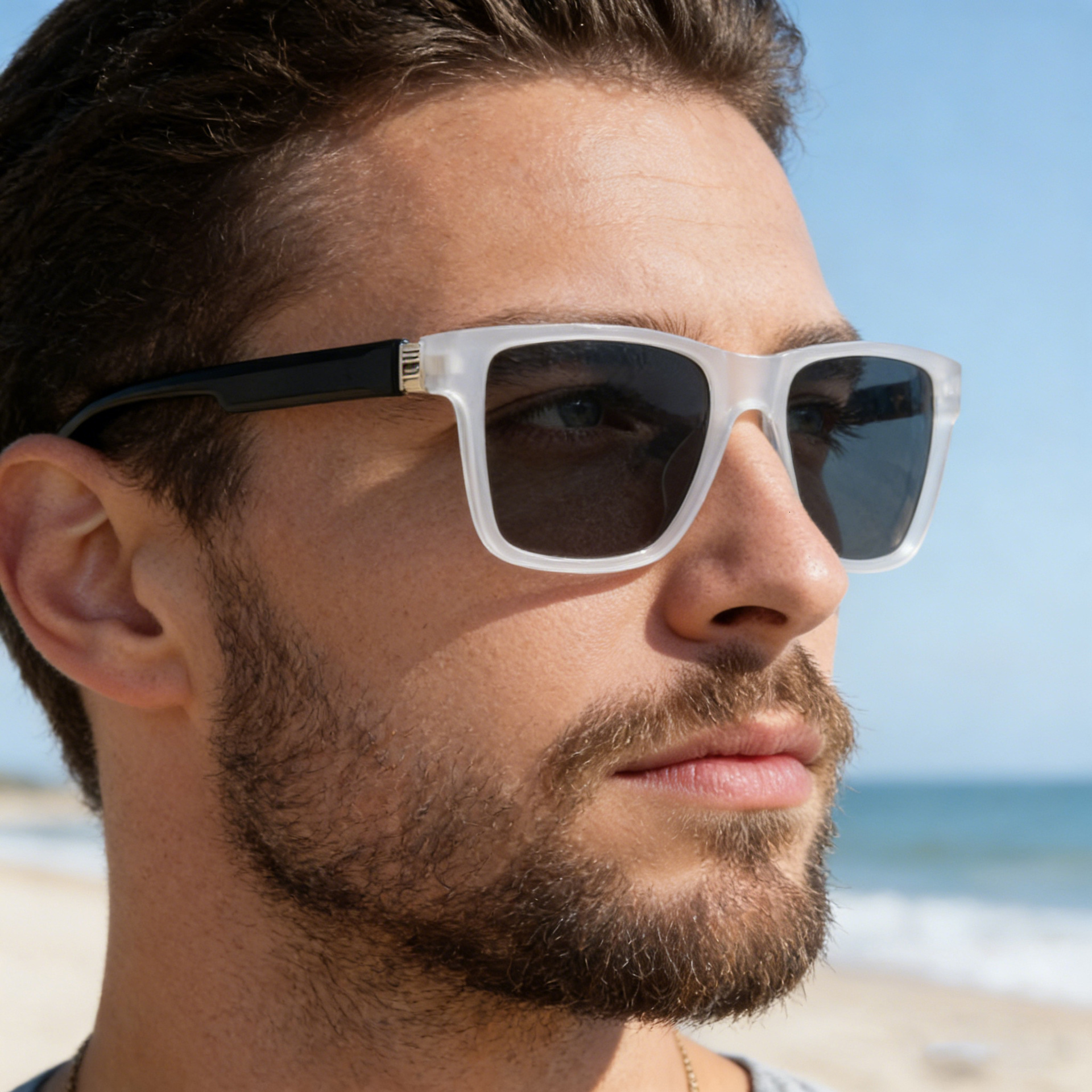 2026 New Fashion Polarized Square Sunglasses Retro Outdoor Driving Sun Protection Glasses for Men,