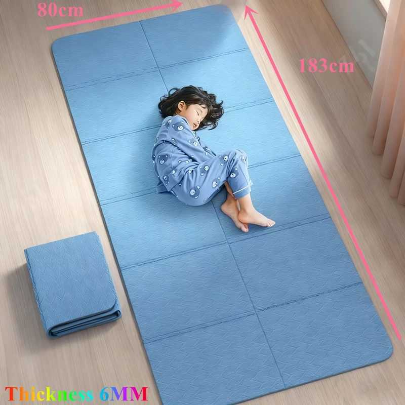 183x80x06cm Yoga Pilates Floor Workouts Foldable Yoga Mat Eco Friendly Folding Travel Fitness Exercise Double Sided Non-slip M260312