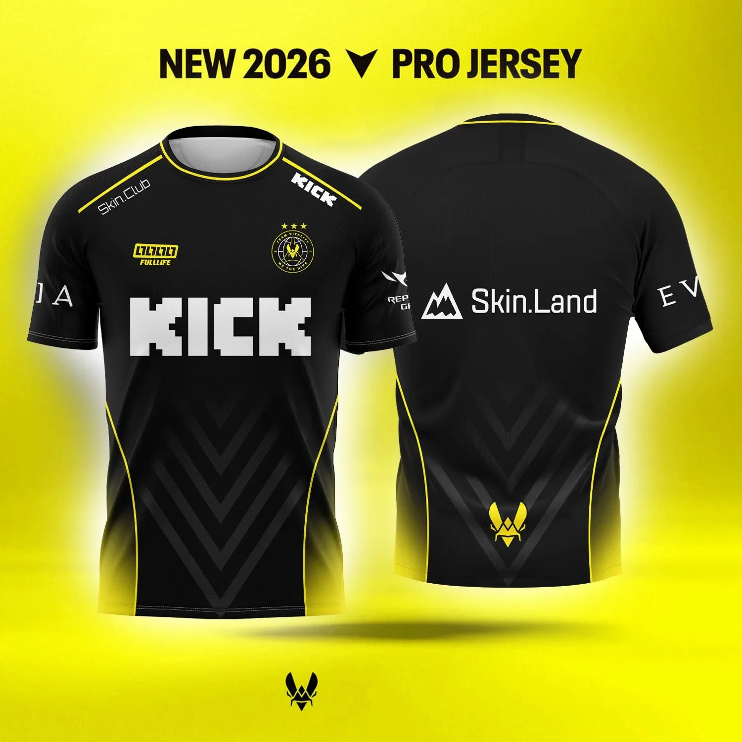TEAM vitality Esports Team Jersey Men and Women Summer Casual Short Sleeve for Gaming Enthusiasts 260310