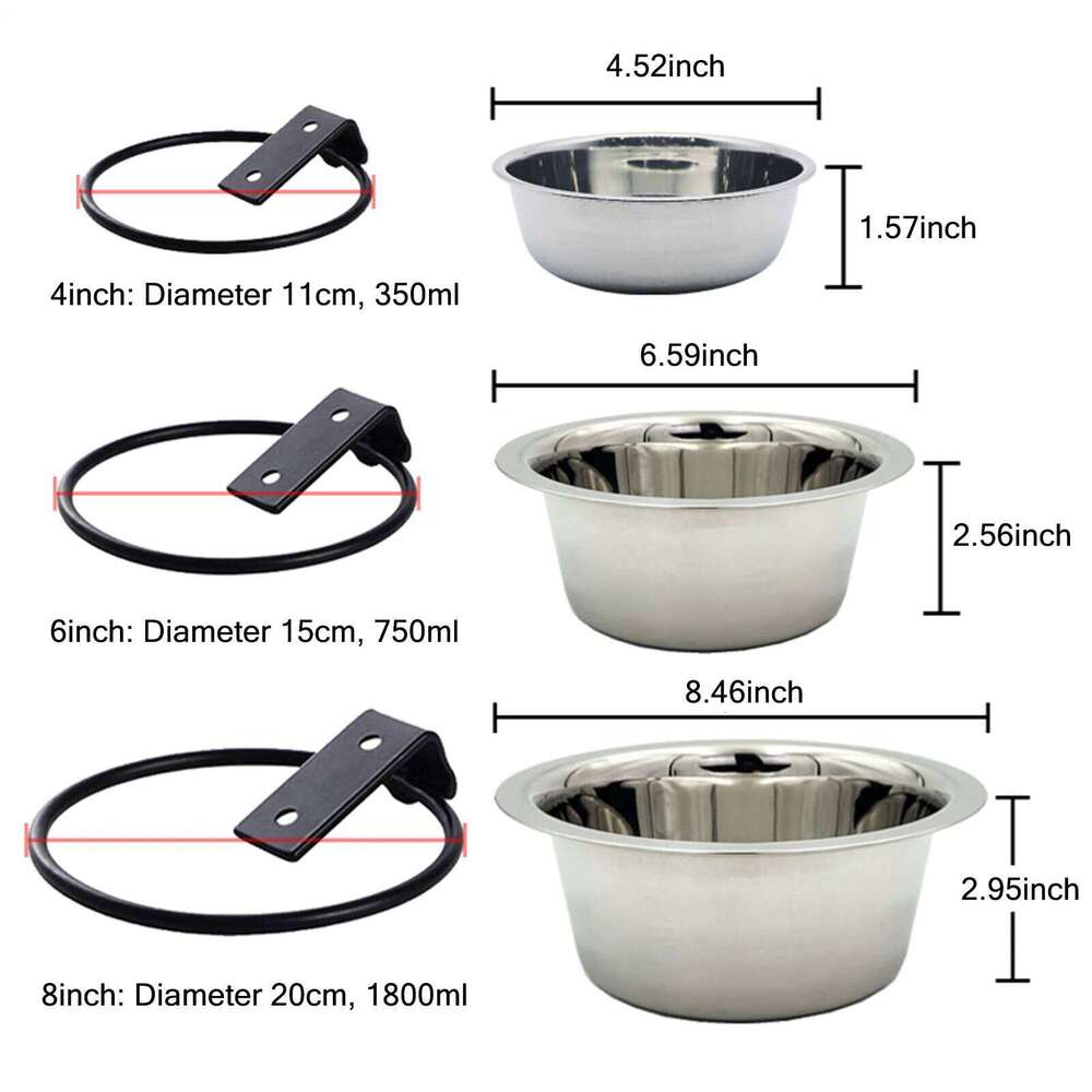 Collapsible Stable Dog Rust No Corrosion Feed Bowl for Keeping Home Clean and Elegant 26Y0312