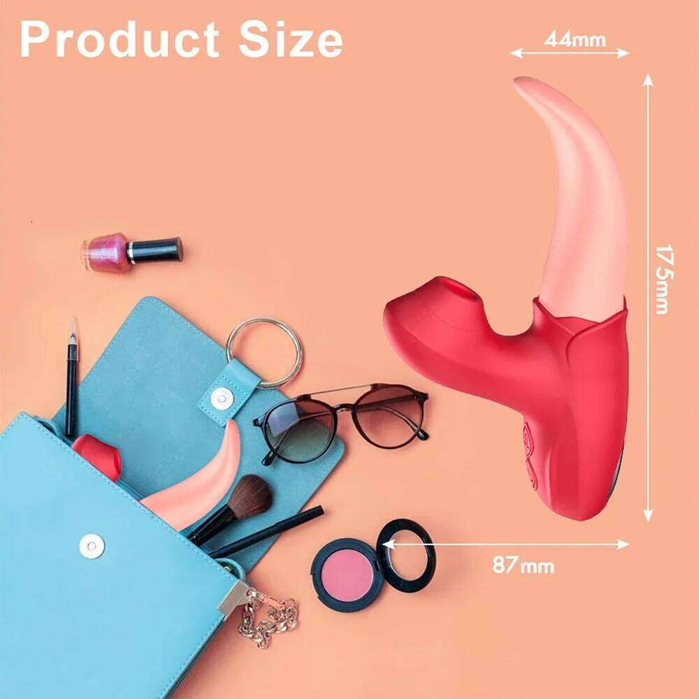 Tongue Licking Vibrator Female Masturbator G Spot Clitoris Stimulator Dildo Nipple Massager Erotic Machine Sex Toy for Woman 18+ Z260312