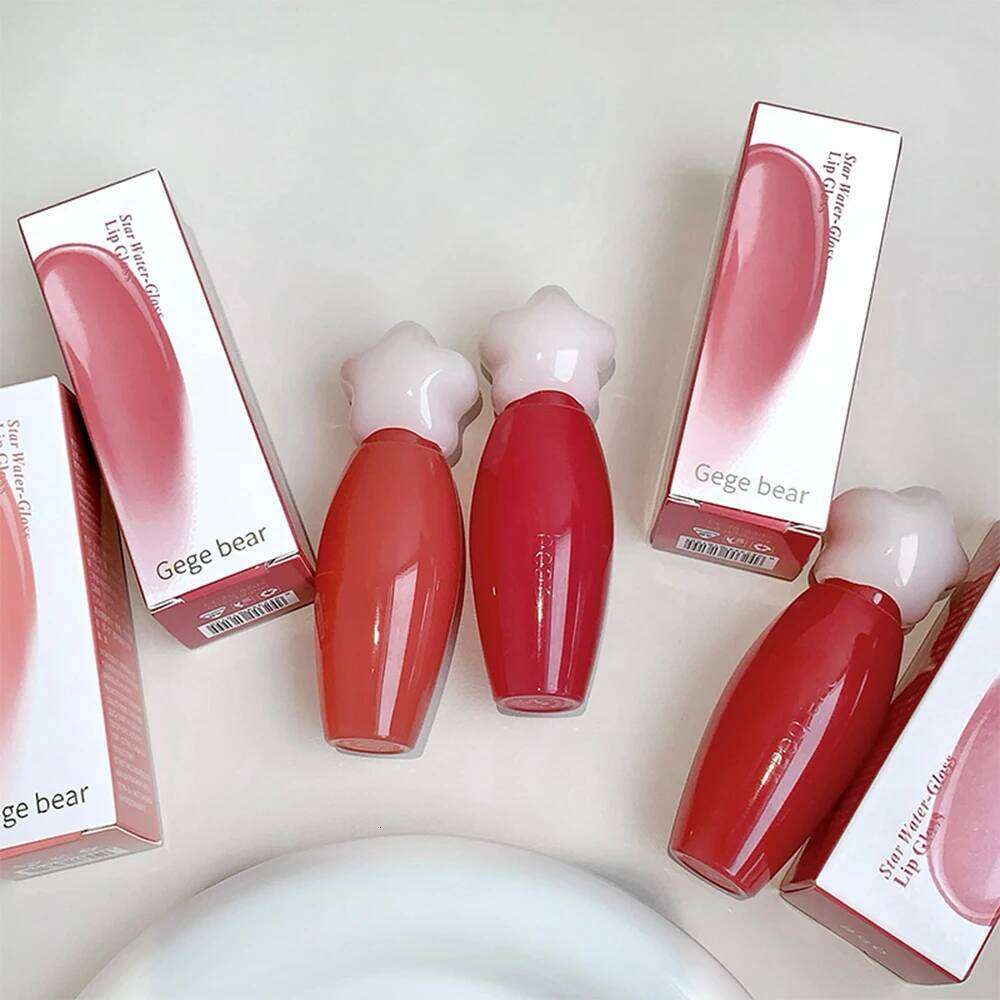 Gege bear Lip Moisturizing Water Gloss Mirror Colored Long-lasting Lipstick W260311