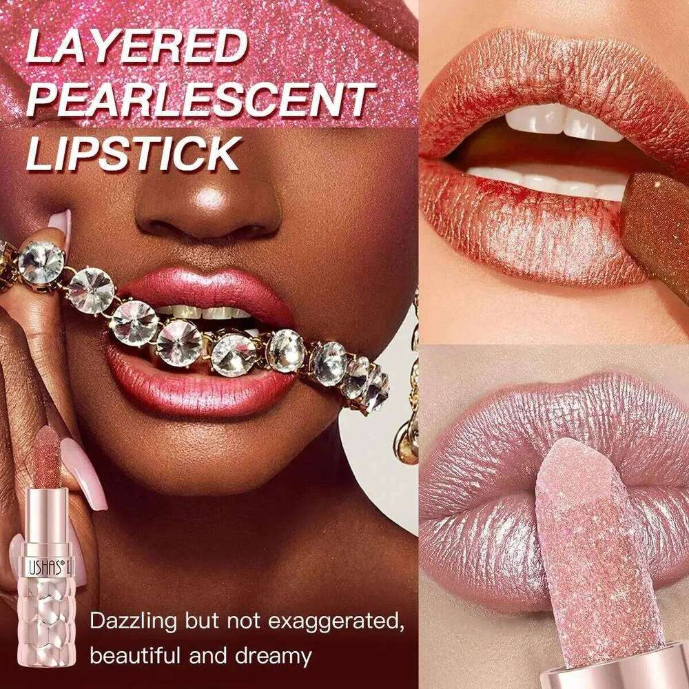 Waterproof Metallic Shine Liquid Lipstick Highly Pigmented Full Coverage Long Lasting Kiss Proof Lightweight Lip Gloss W260311